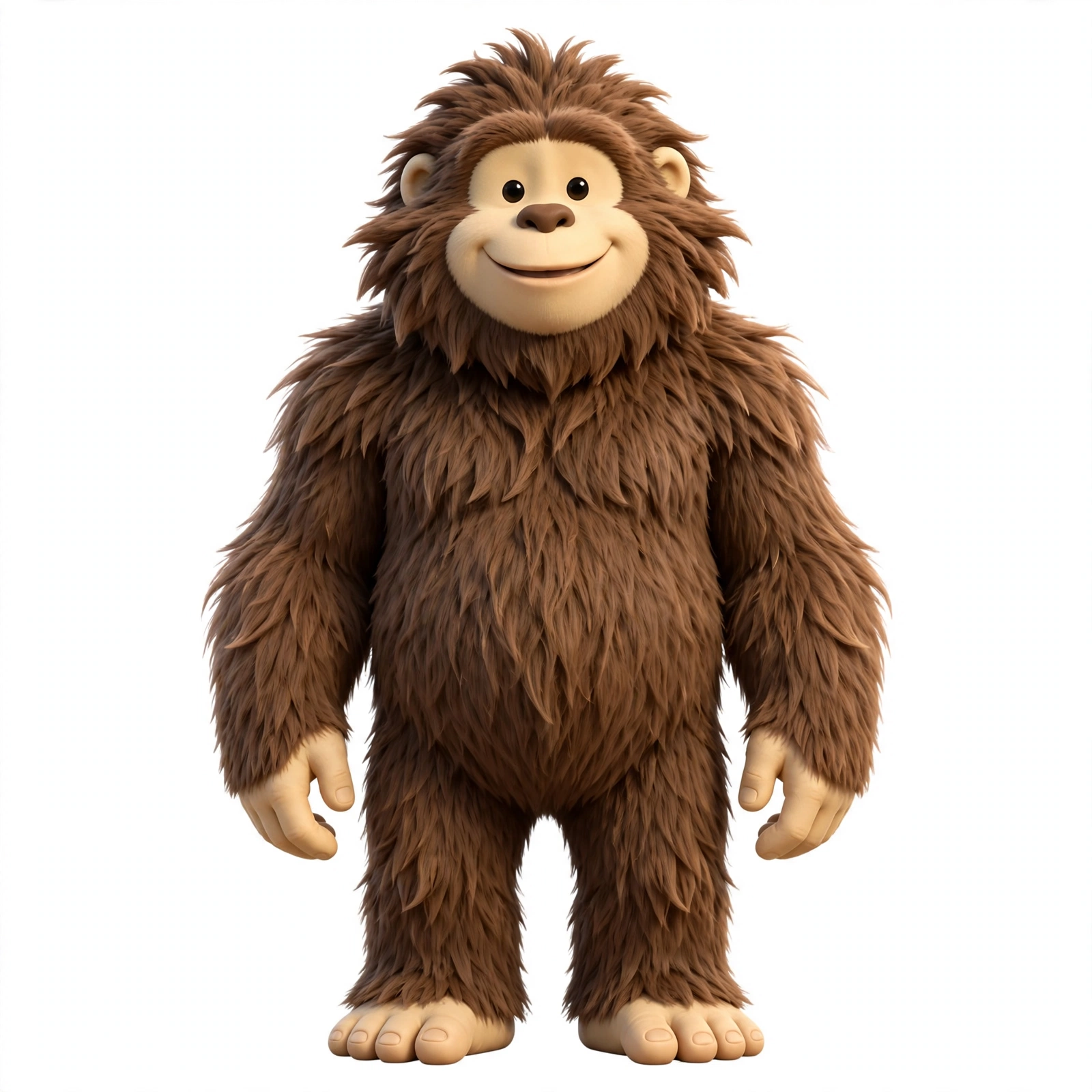 Samsquantch, a friendly furry sasquatch
